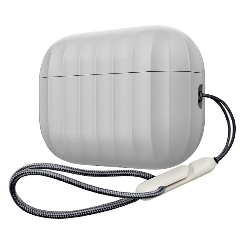كڤر حماية سيليكون من أسلي جلوبال مع حماية ضد السقوط لـ AirPods Pro 2 | رمادي كڤر حماية سيليكون من أسلي جلوبال مع حماية ضد السقوط لـ AirPods Pro 2 | رمادي